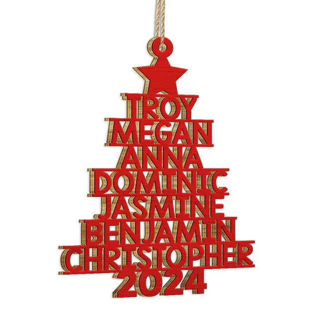 The Best Part Of Christmas - Family Personalized Custom Ornament - Wood Custom Shaped - Christmas Gift For Family Members
