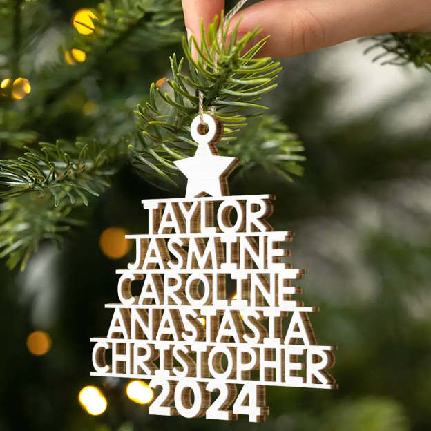 The Best Part Of Christmas - Family Personalized Custom Ornament - Wood Custom Shaped - Christmas Gift For Family Members