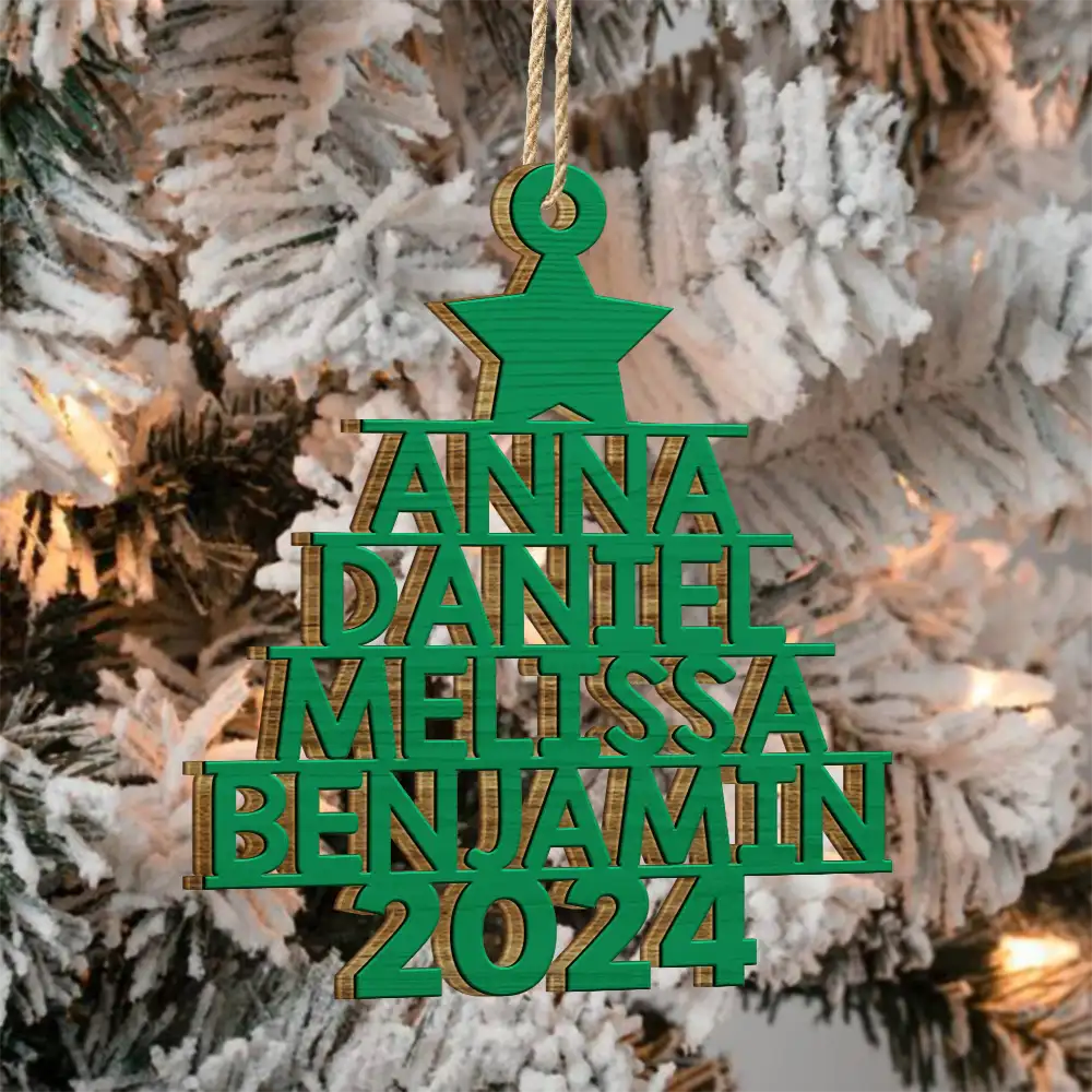 The Best Part Of Christmas - Family Personalized Custom Ornament - Wood Custom Shaped - Christmas Gift For Family Members
