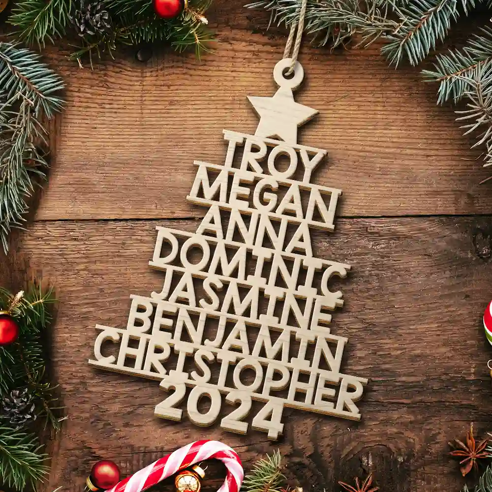 The Best Part Of Christmas - Family Personalized Custom Ornament - Wood Custom Shaped - Christmas Gift For Family Members