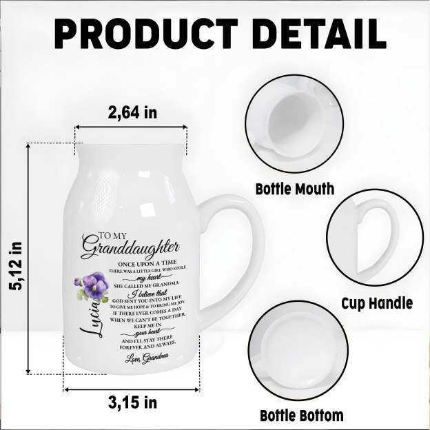 Personalized ceramic vase