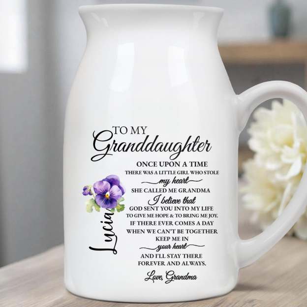 Personalized ceramic vase