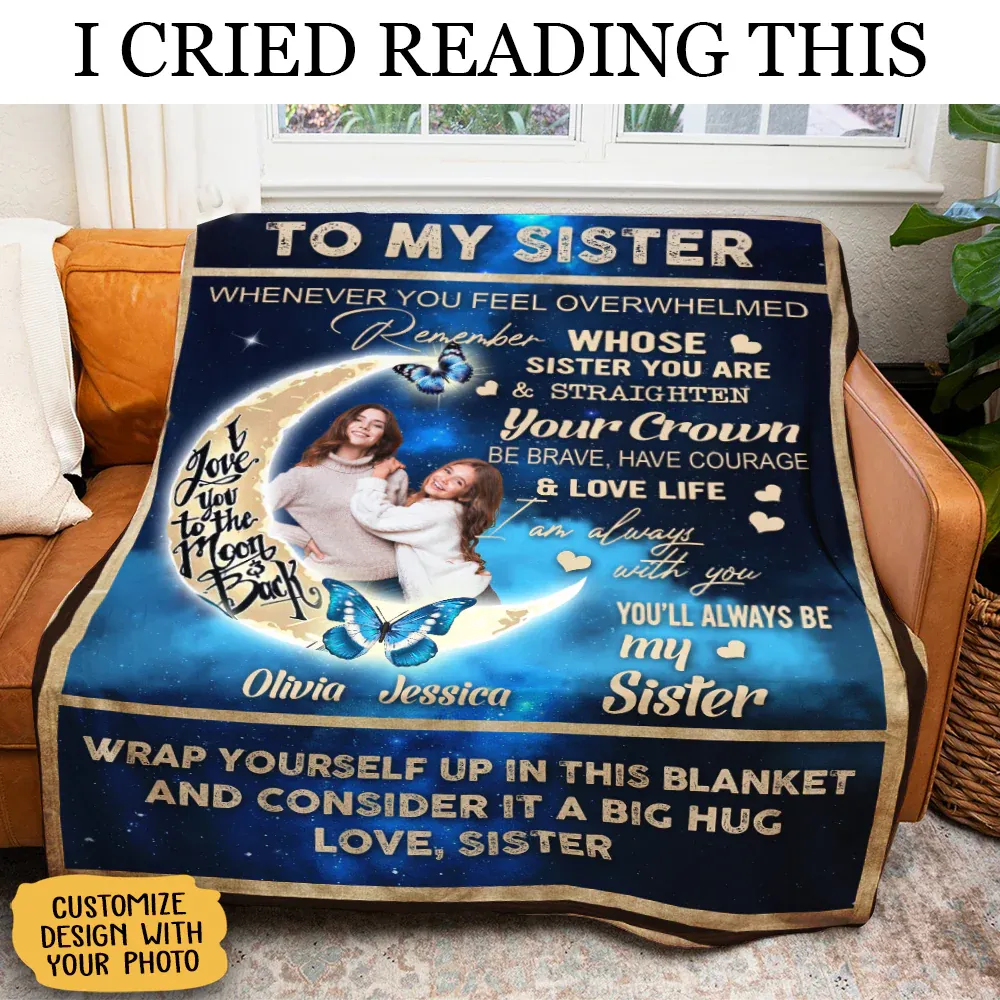 Personalized blankets for sisters and besties