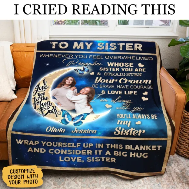 Personalized blankets for sisters and besties
