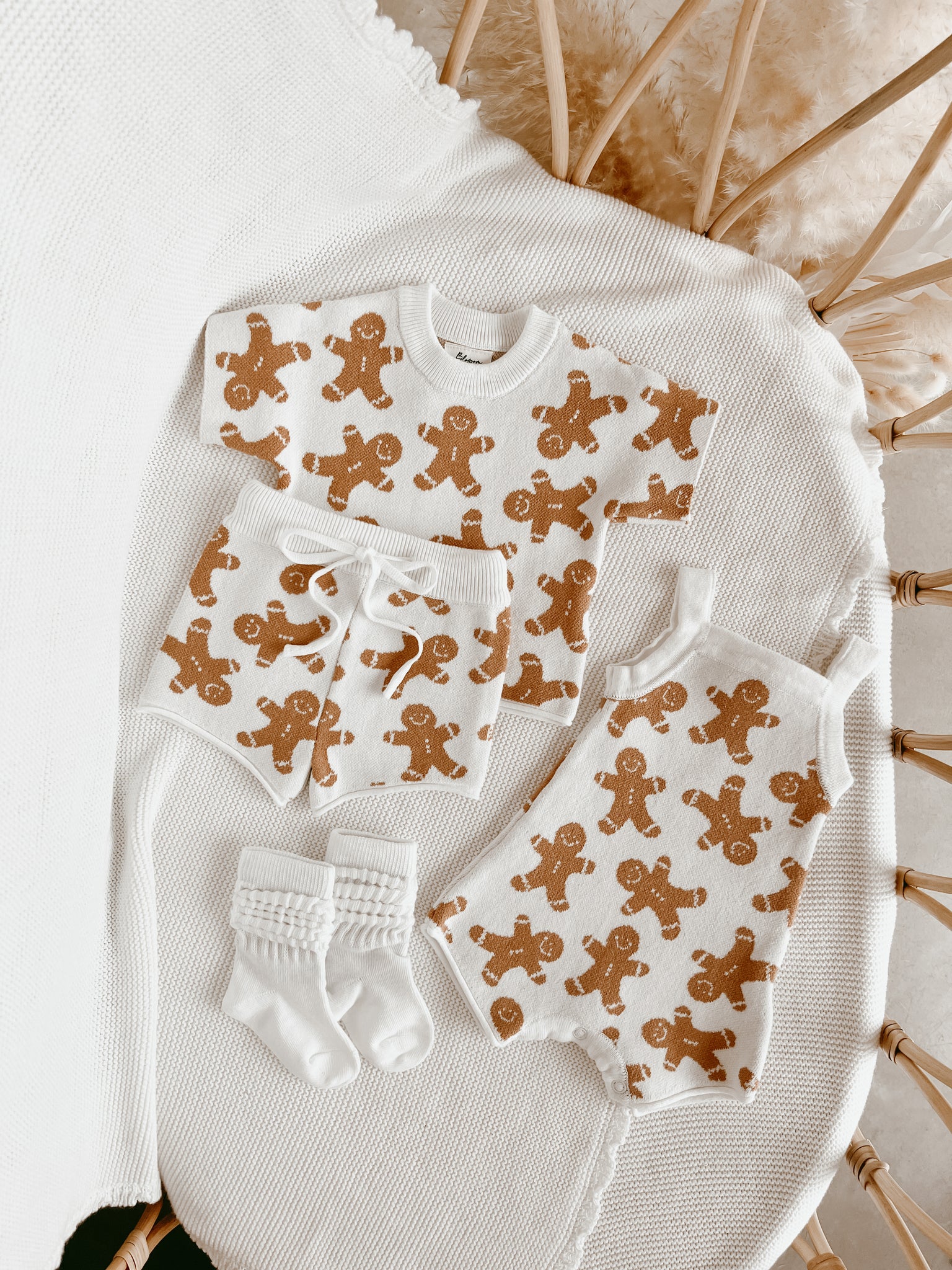 Gingerbread Knit Playsuit