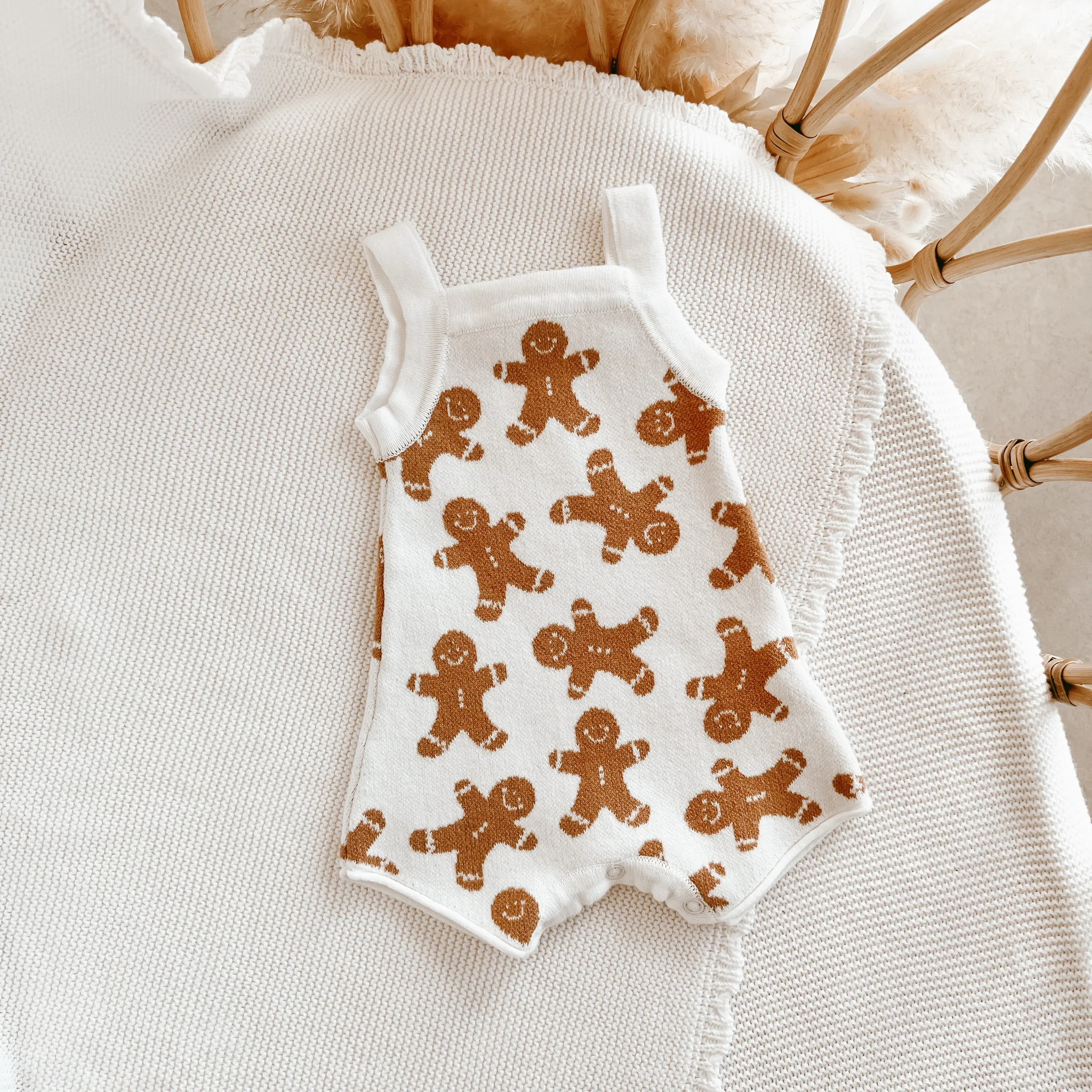Gingerbread Knit Playsuit