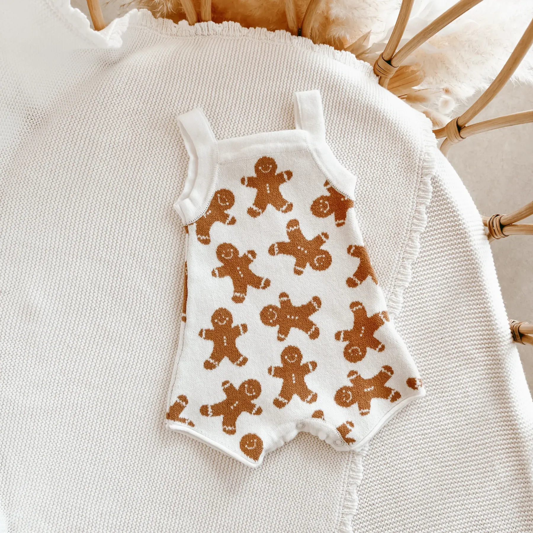 Gingerbread Knit Playsuit
