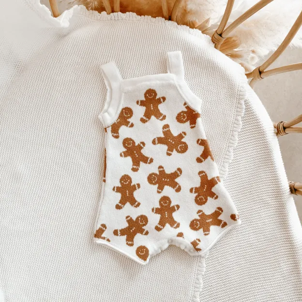 Gingerbread Knit Playsuit