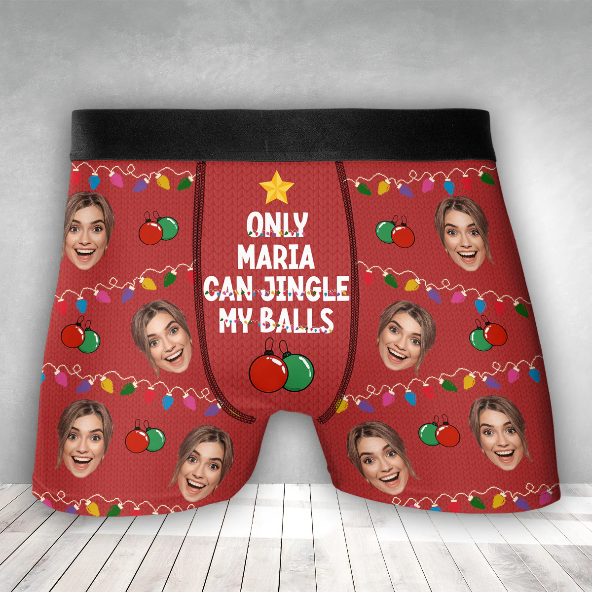 My Balls - Personalized Photo Men's Boxer Briefs