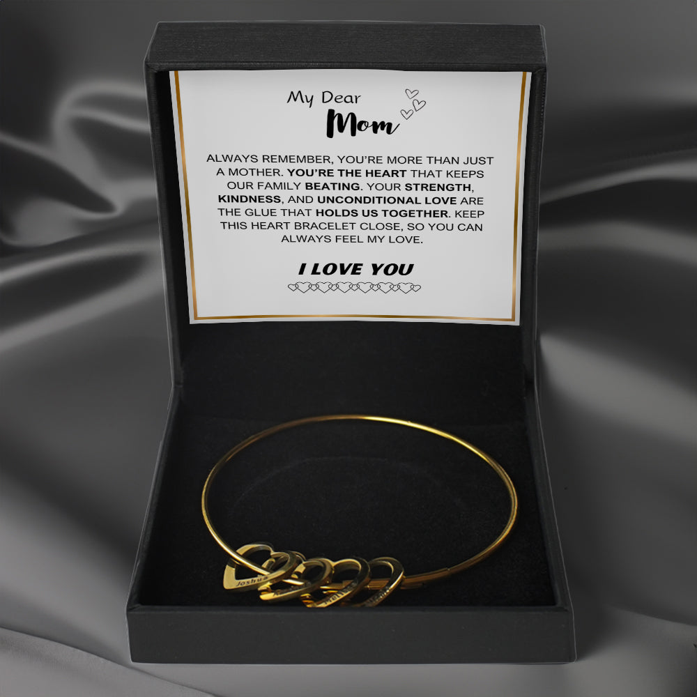 Family Love Bangle With Eternal Rose Gift Box