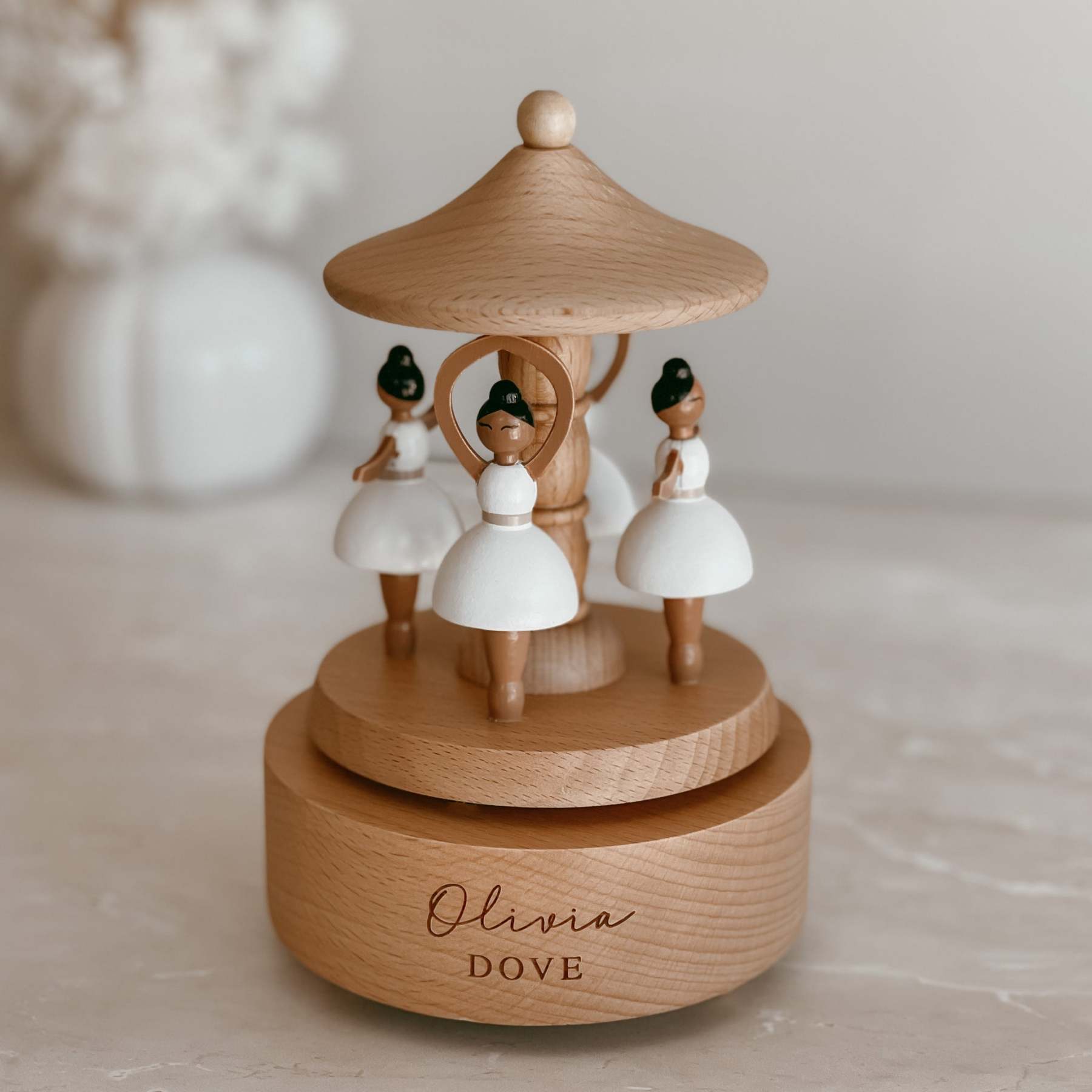 Wooden Musical Carousel