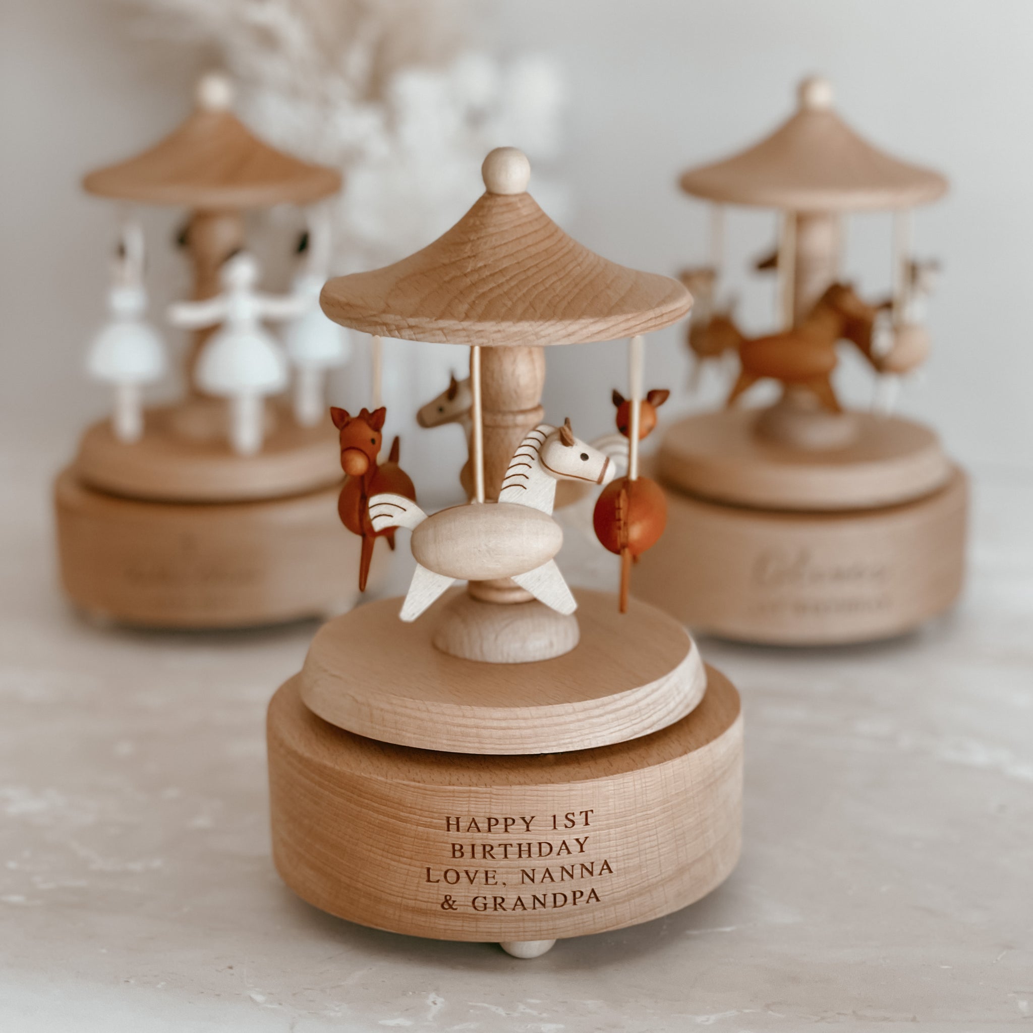Wooden Musical Carousel