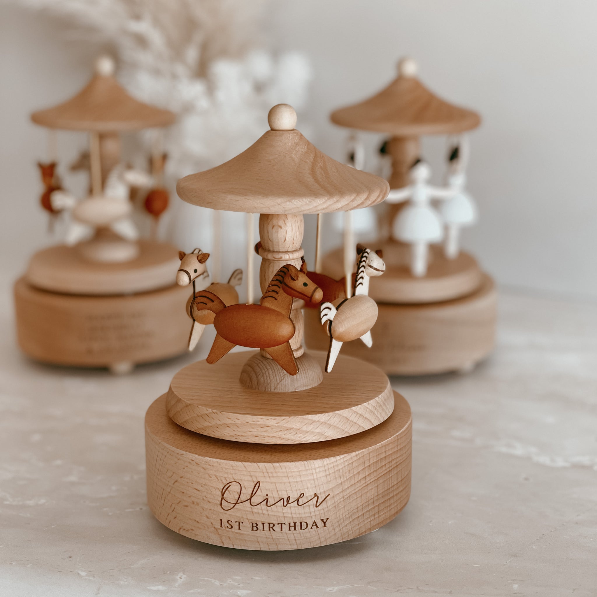 Wooden Musical Carousel