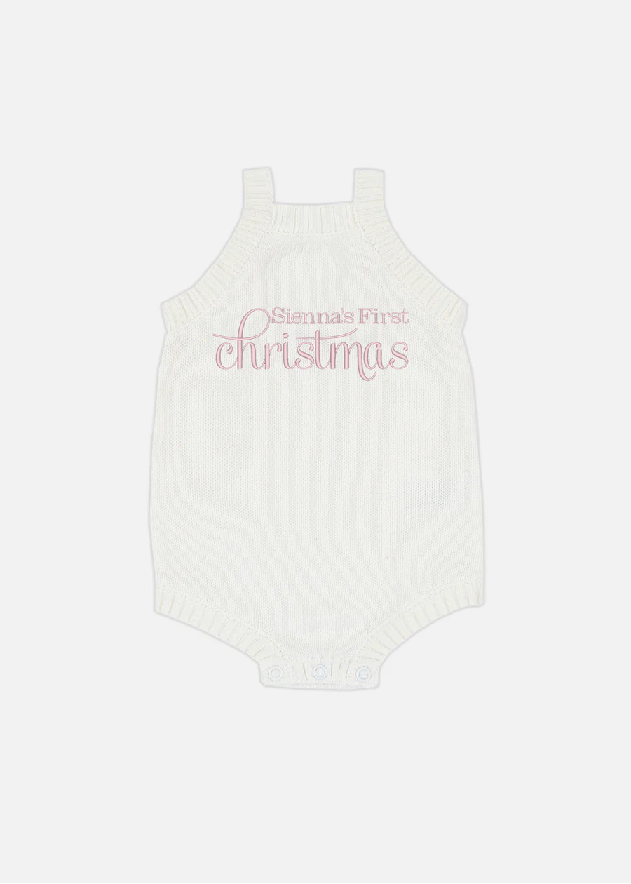 Classic Knitted Romper - Marshmallow