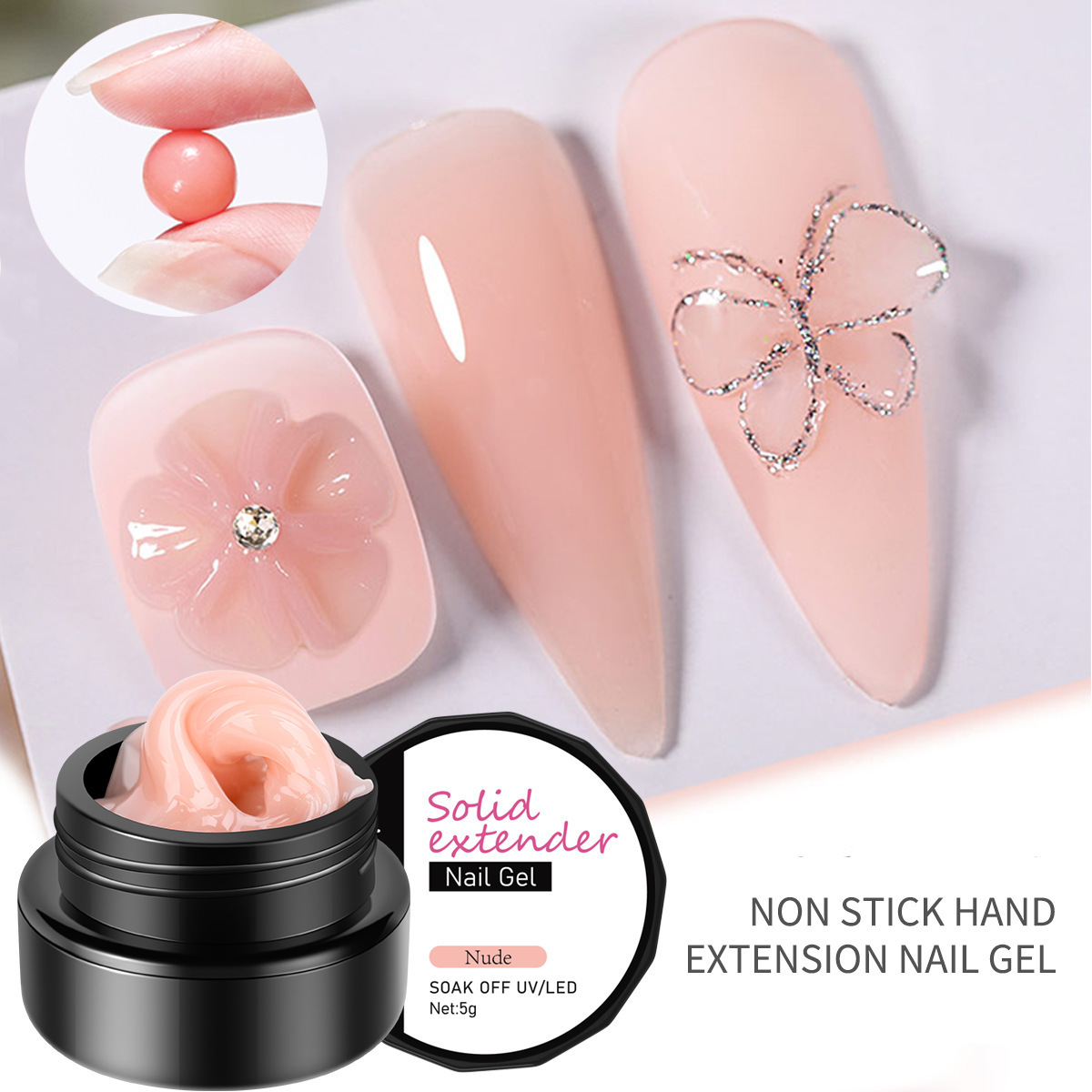 Solid Non-Stick Nail Art Sculpting Pincushion Nail Lacquer