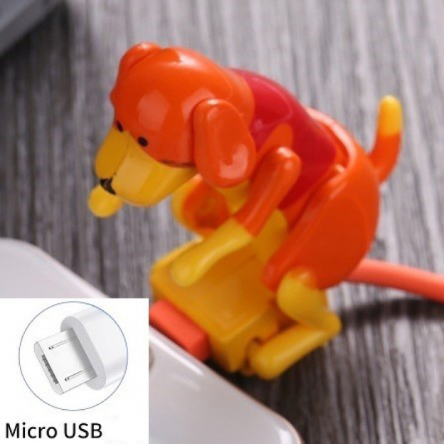 Moving Rogue Dog Cell Phone Data Charging Cable