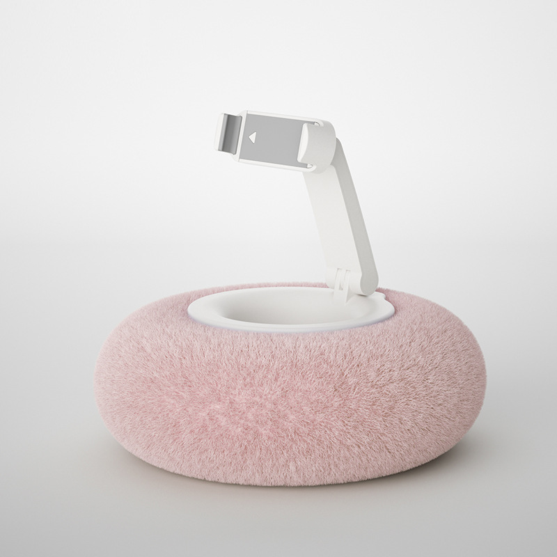 Cell Phone Holder Plush Pillow Holder