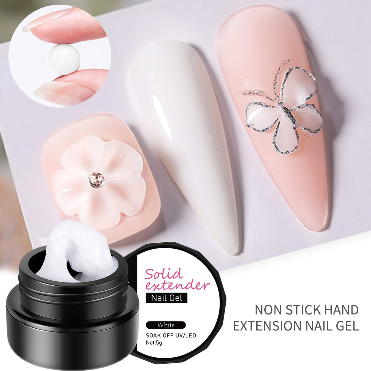 Solid Non-Stick Nail Art Sculpting Pincushion Nail Lacquer