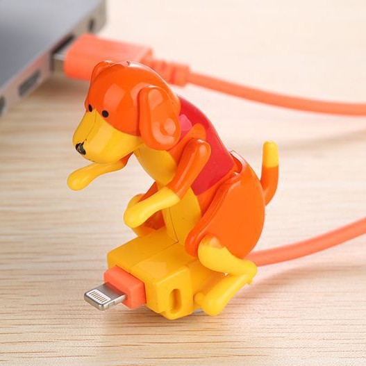 Moving Rogue Dog Cell Phone Data Charging Cable