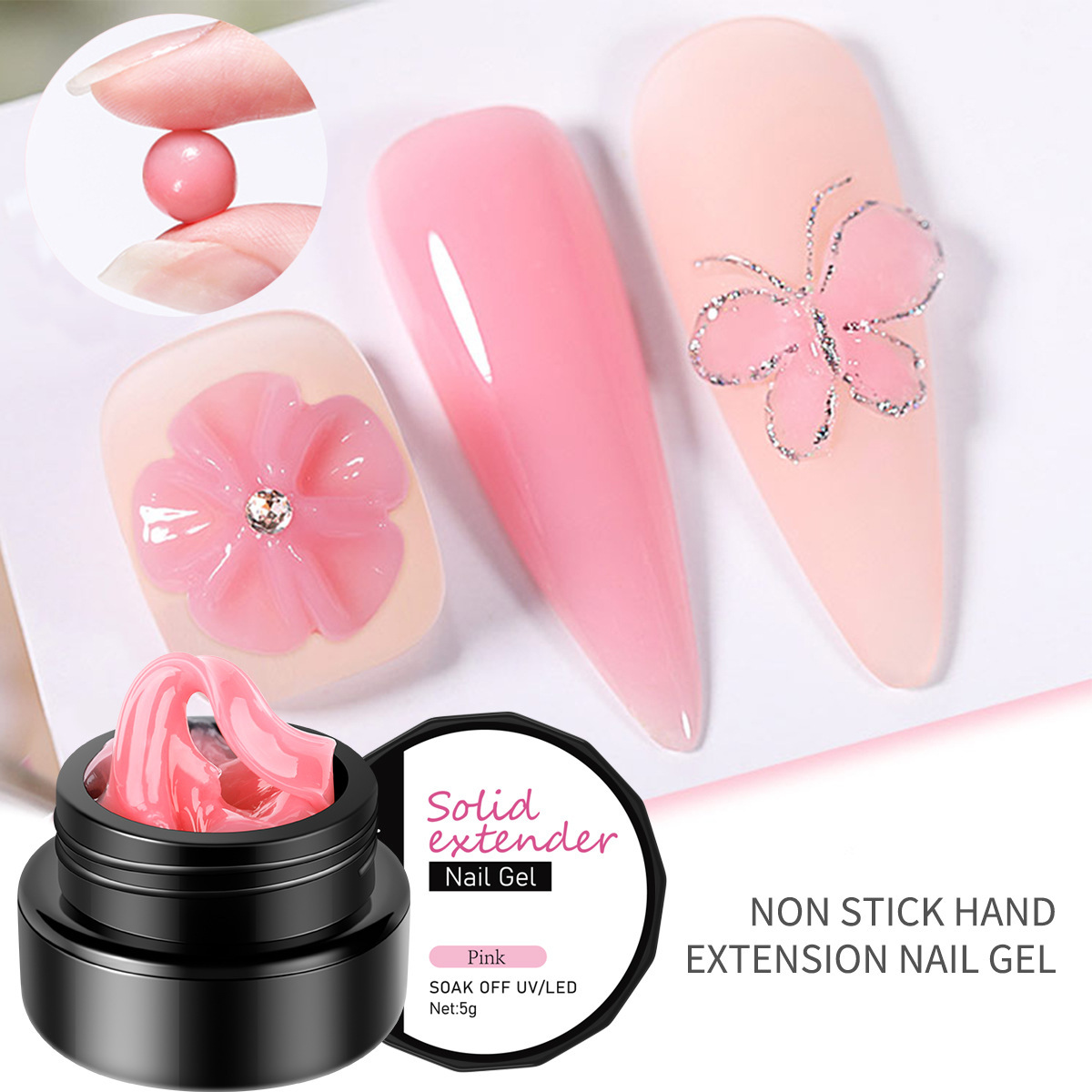 Solid Non-Stick Nail Art Sculpting Pincushion Nail Lacquer