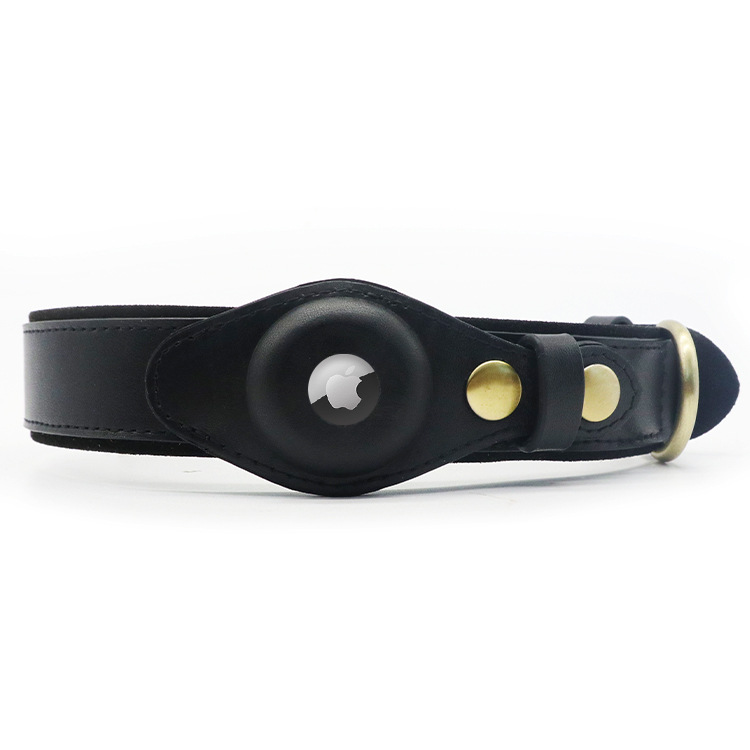 personalise Leather AirTag Collar