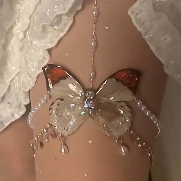 Butterfly Leg Chain Sexy Accessories