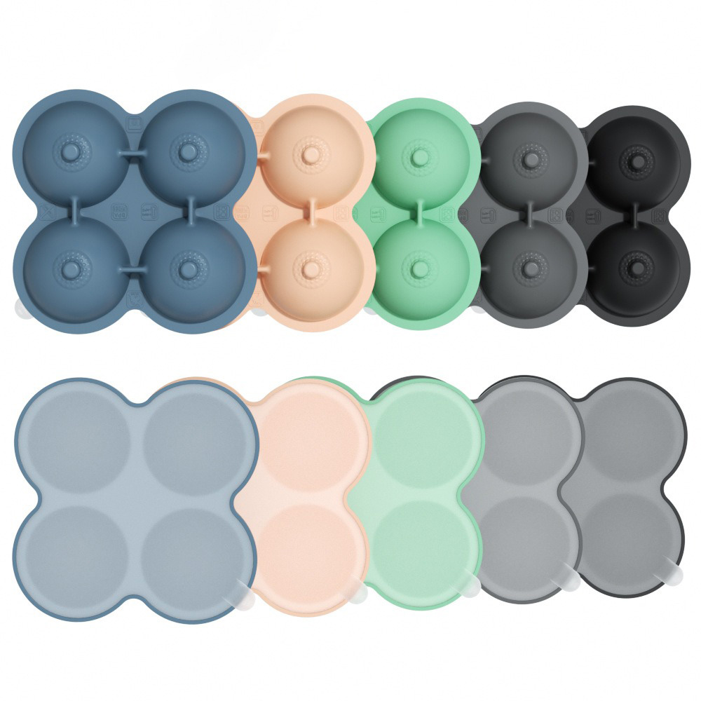 Party Bartender 4-piece Ice Mold Breast Shape Ice Box