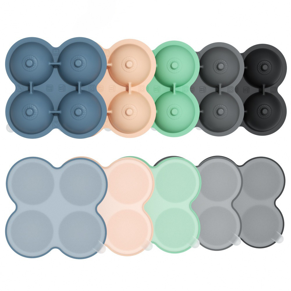 Party Bartender 4-piece Ice Mold Breast Shape Ice Box