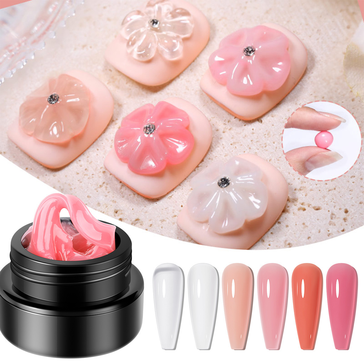 Solid Non-Stick Nail Art Sculpting Pincushion Nail Lacquer