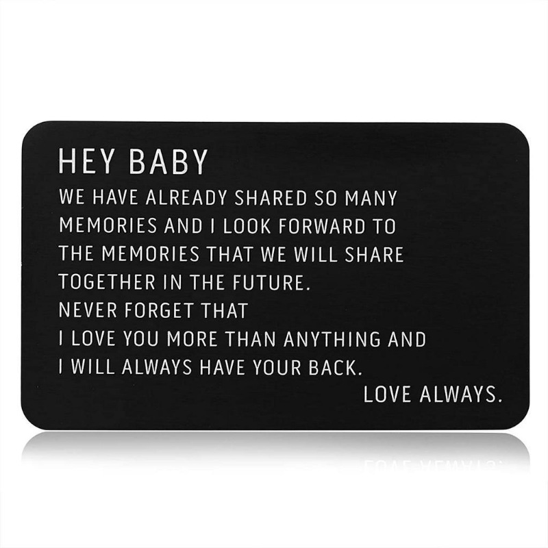 👍Personalized Picture/Text Wallet Metal Card💖