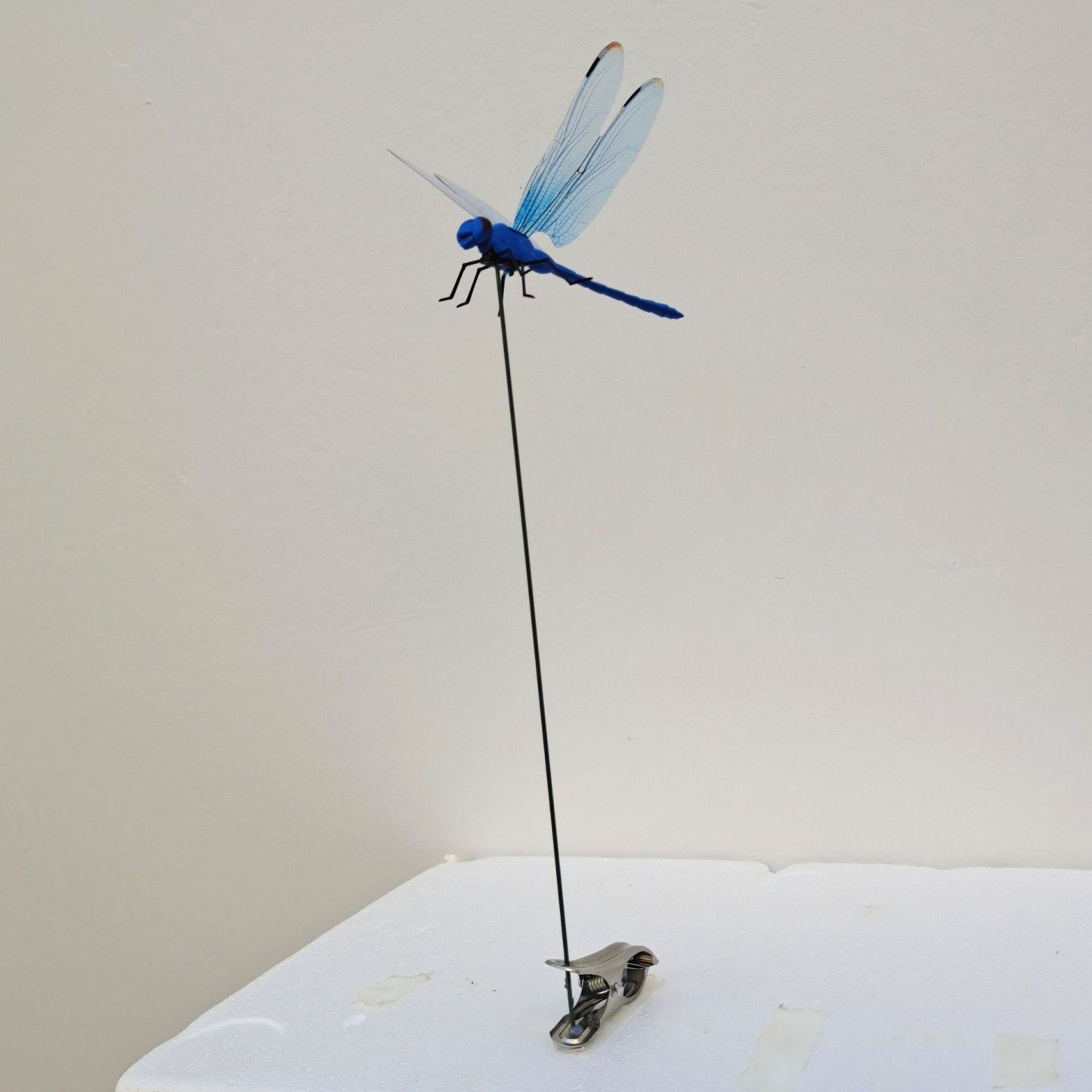  3D Simulation Pole Plug Dragonfly with Clip Garden Decoration