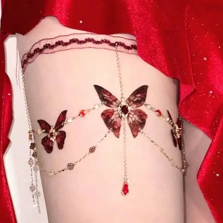 Butterfly Leg Chain Sexy Accessories