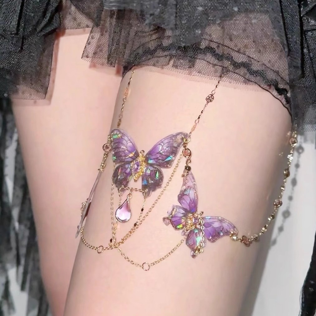 Butterfly Leg Chain Sexy Accessories