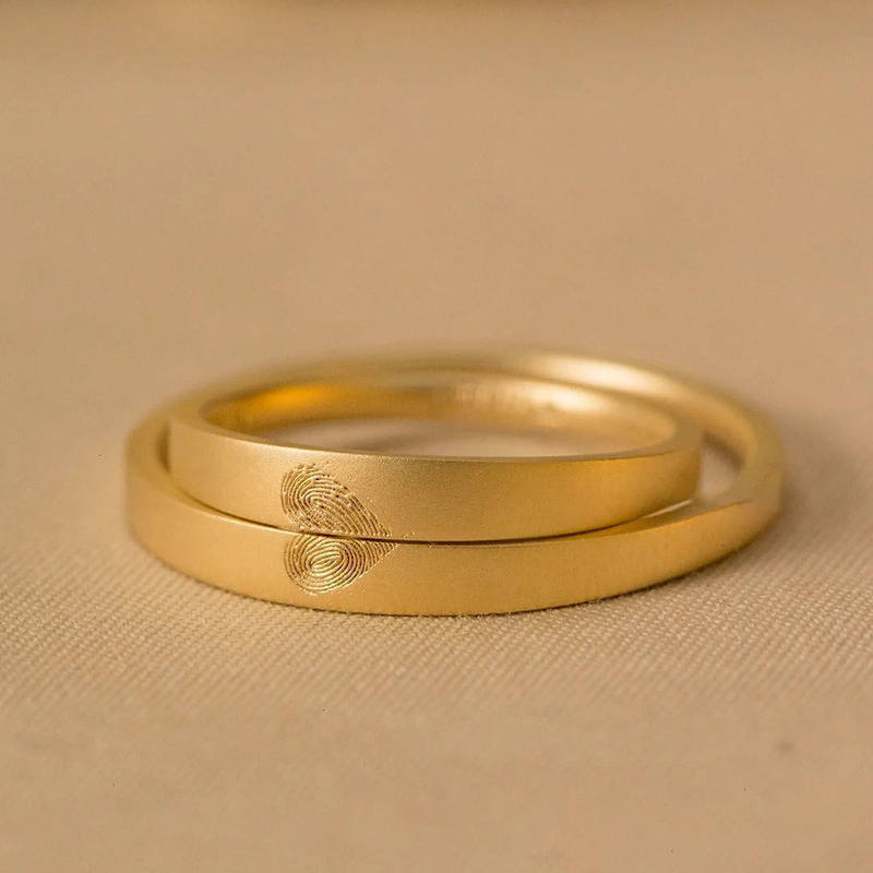 Personalized “Let Me Make a Pact with You” Fingerprint Love Opening Ring