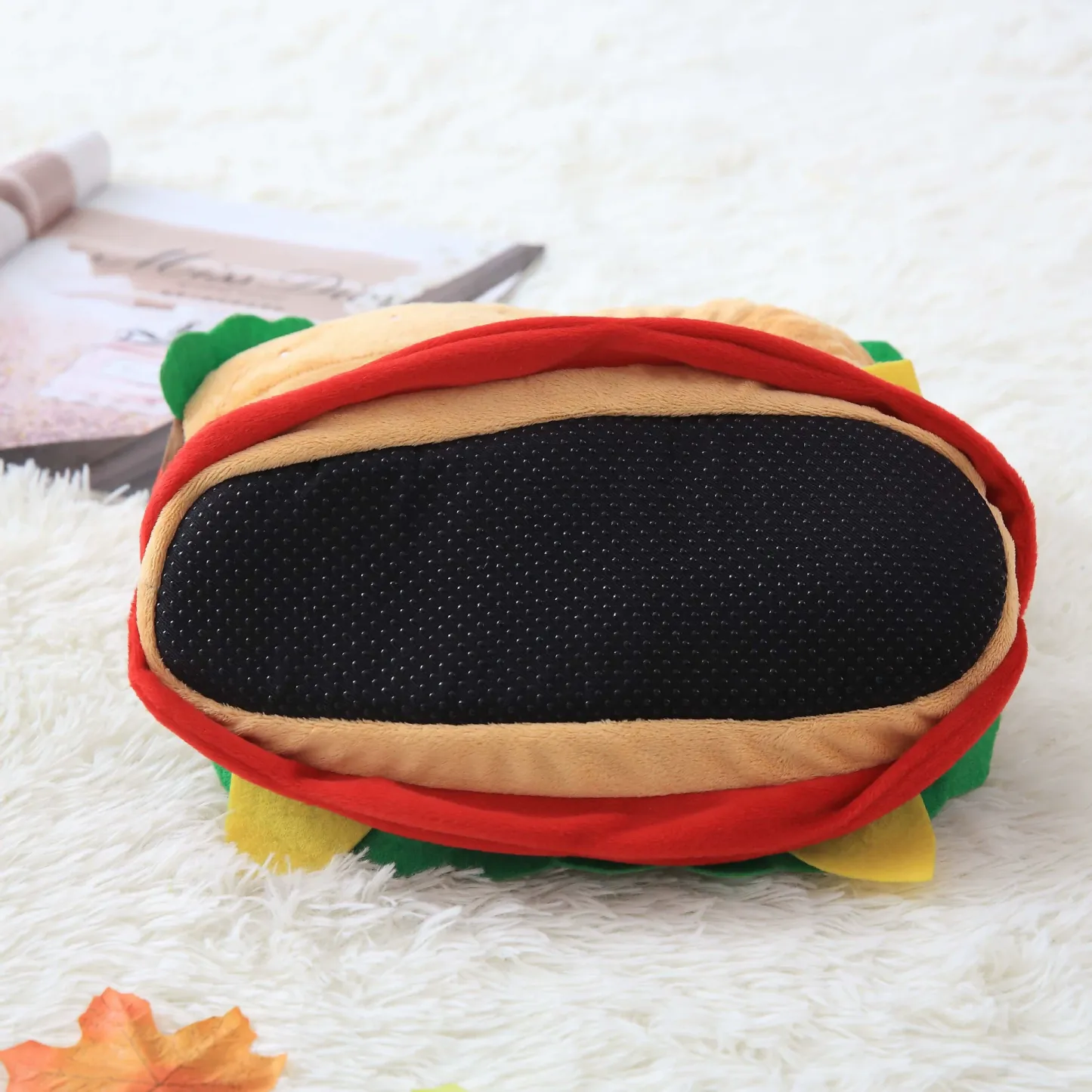Personalized Hamburger Warm House Shoes