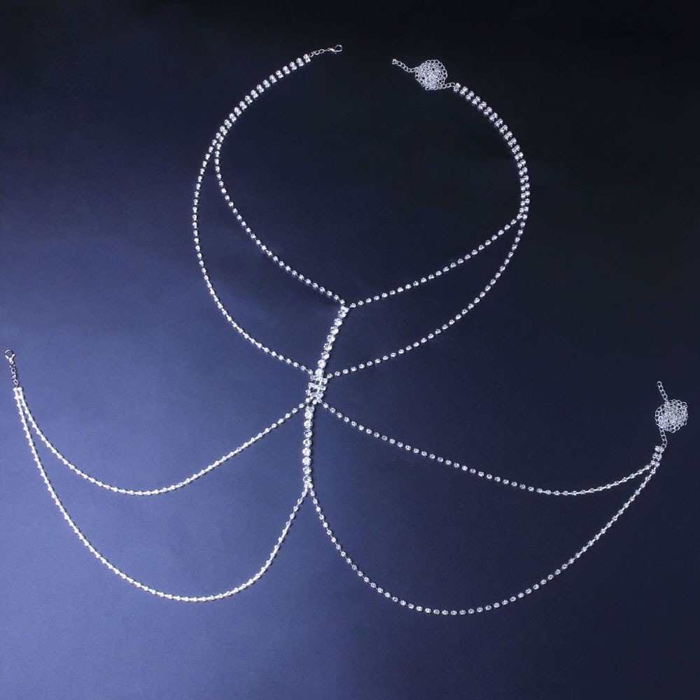 Rhinestone Sexy Bikini Bra Chain