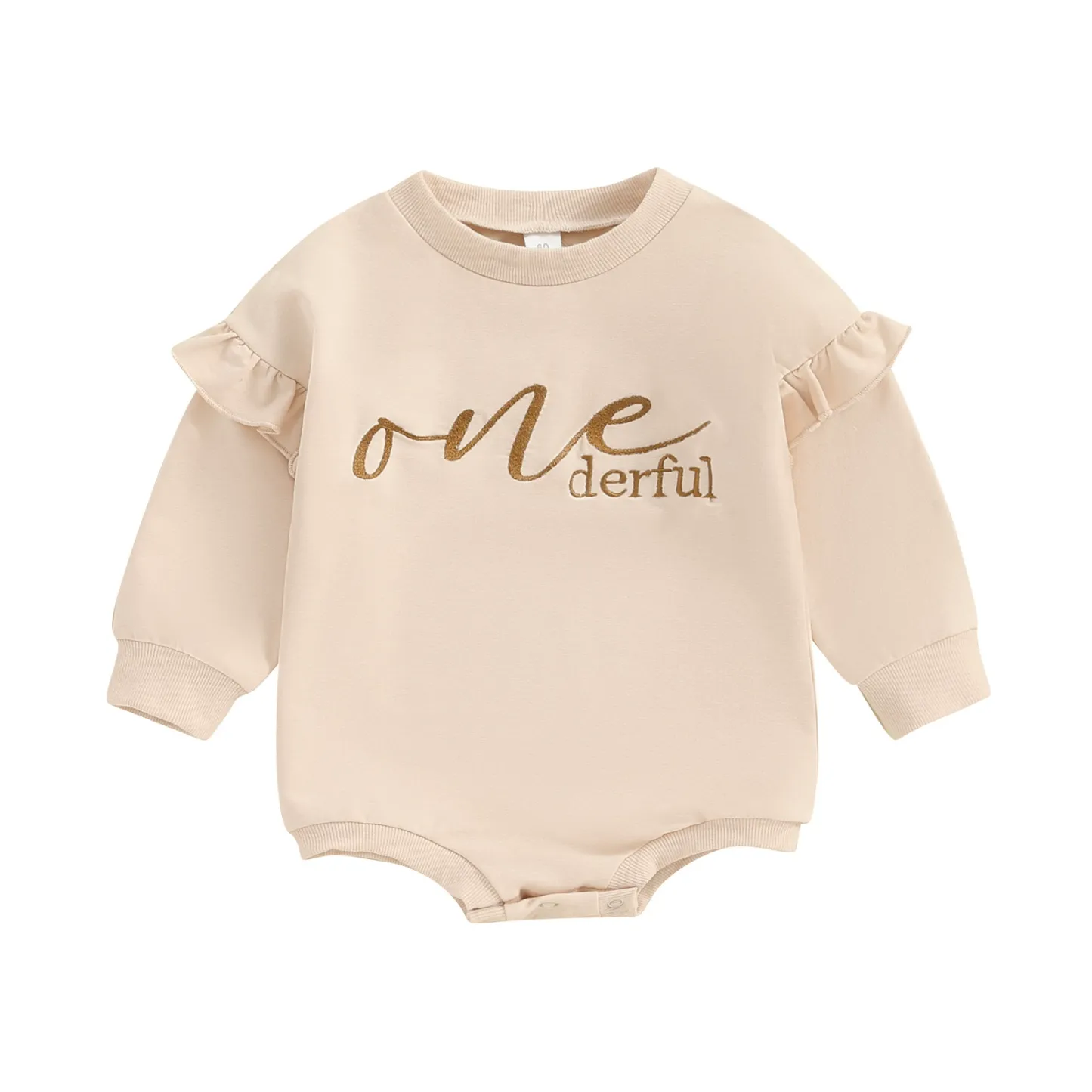 Baby Clothes Autumn Letter Embroidery Onesie