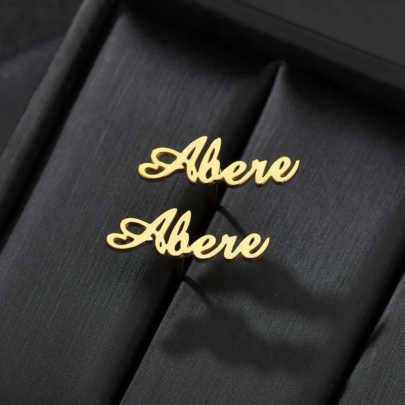 Customized name earrings jewelry holiday gifts