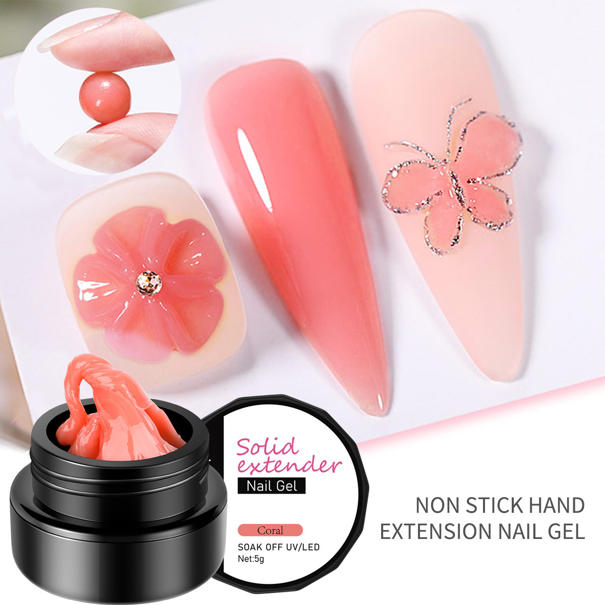 Solid Non-Stick Nail Art Sculpting Pincushion Nail Lacquer