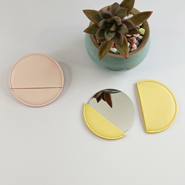 Exclusive mini wallet-style pocket mirror