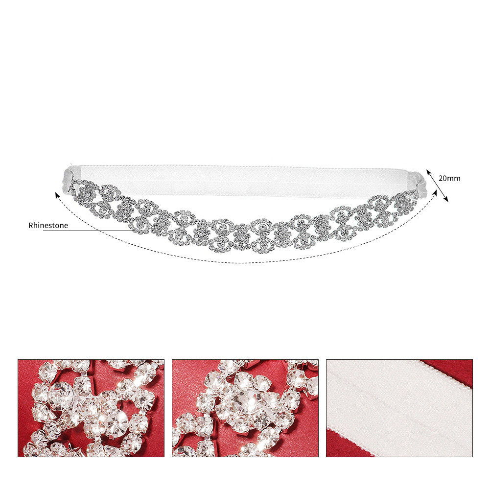 Cut-out rhinestone leg band