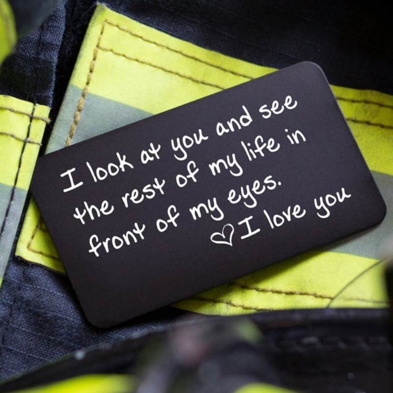 👍Personalized Picture/Text Wallet Metal Card💖