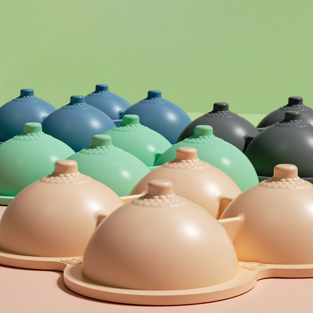 Party Bartender 4-piece Ice Mold Breast Shape Ice Box