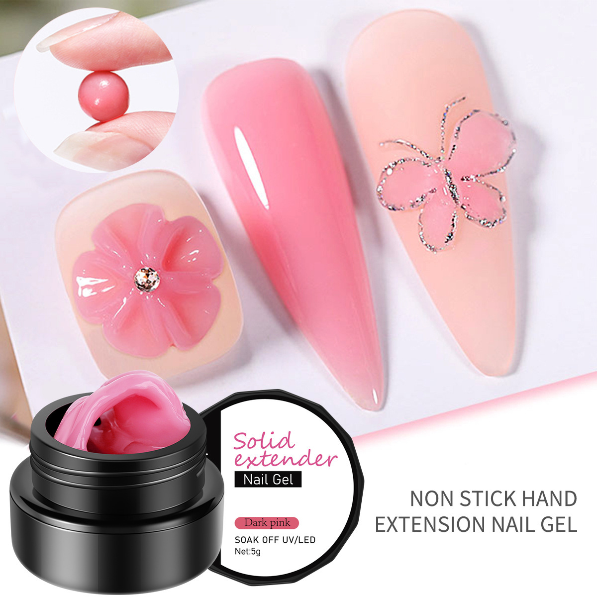 Solid Non-Stick Nail Art Sculpting Pincushion Nail Lacquer