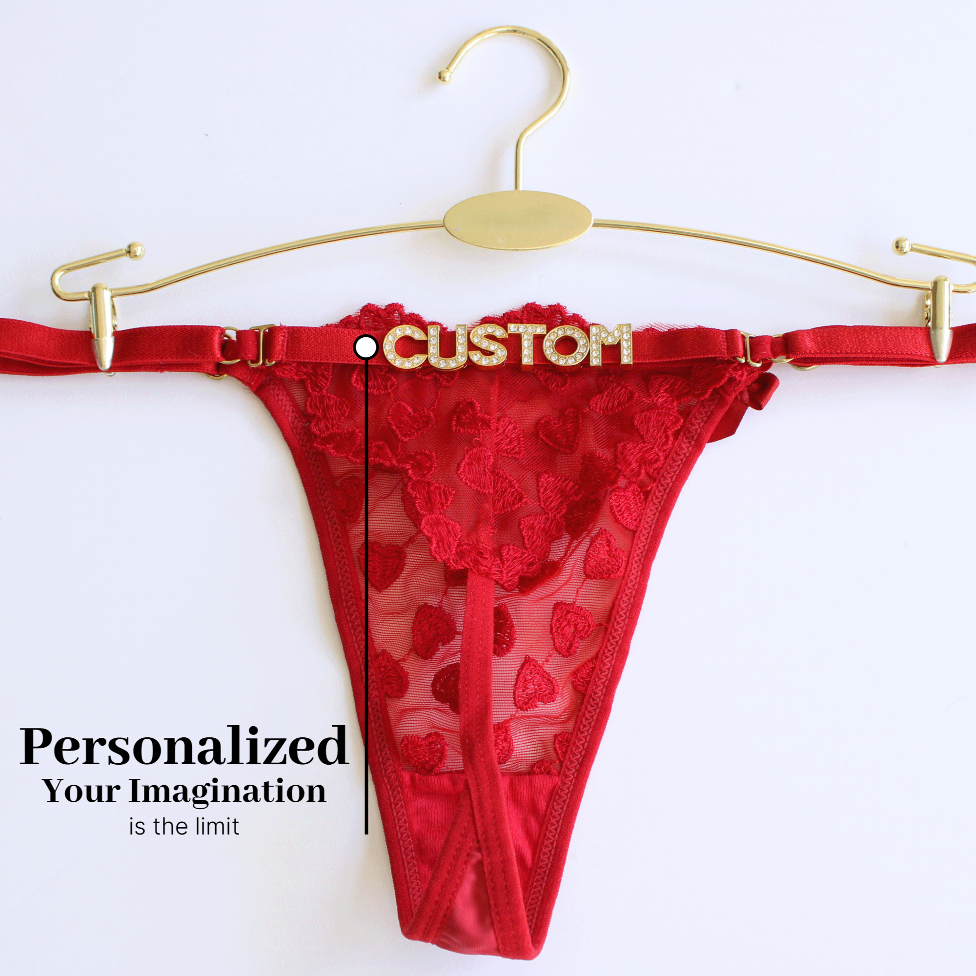 Custom Thong-Heart Shaped Thong