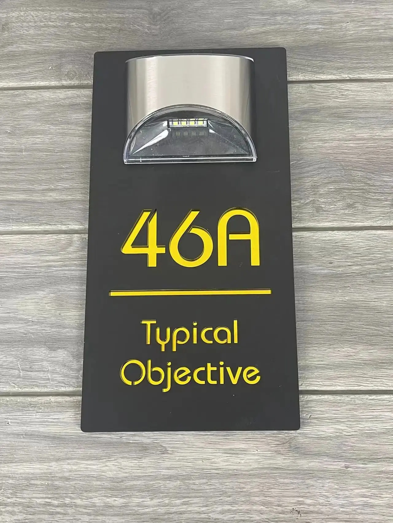 Personalized Solar House Plate