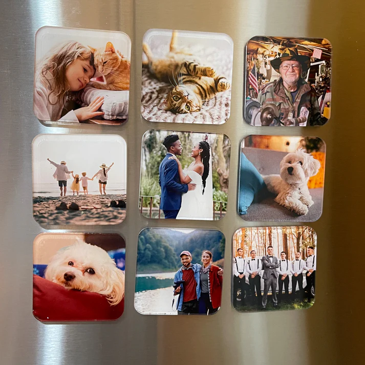 Custom Square Photo Magnets