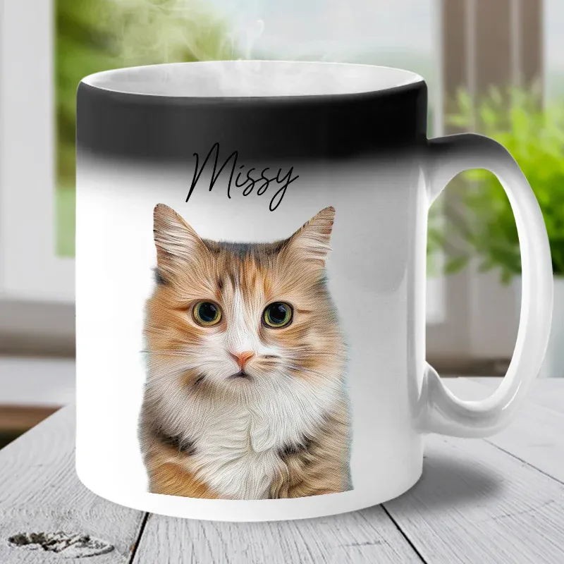 Custom Photo My Furreal And Unconditional Love - Dog & Cat Personalized Custom Color Changing Mug - Gift For Pet Owners, Pet Lovers