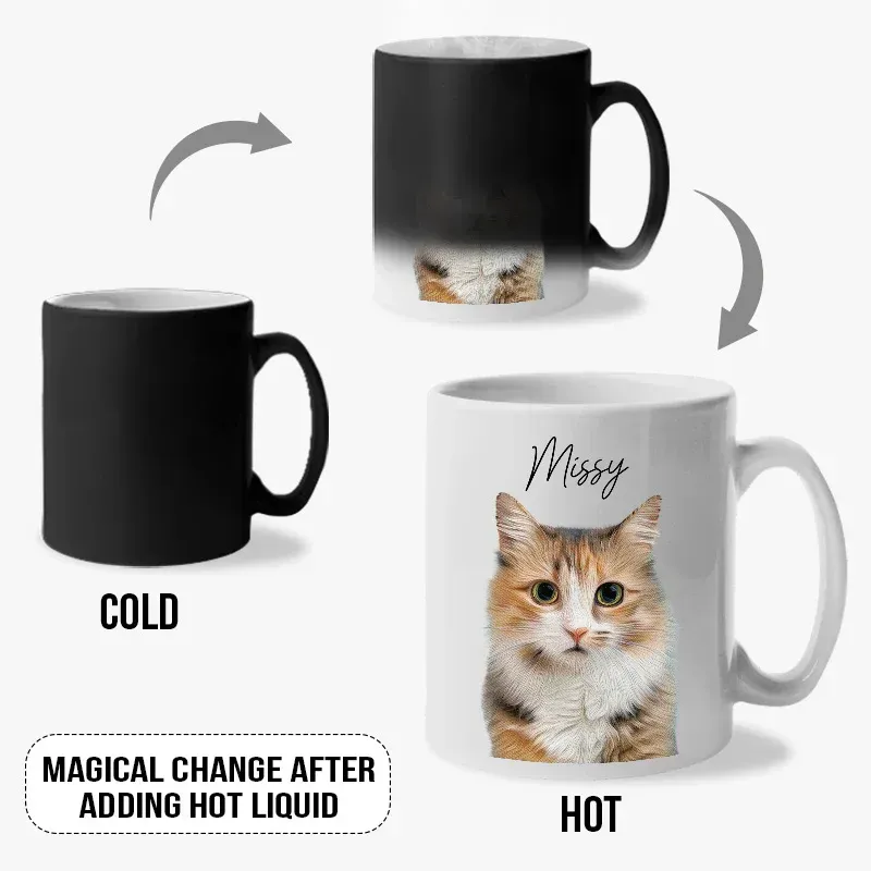 Photo Mug - Photo Upload Mug - Magic Mug - Custom Photo Mug, Gifts for Family, Friends, Couple - Personalized Photo Mug