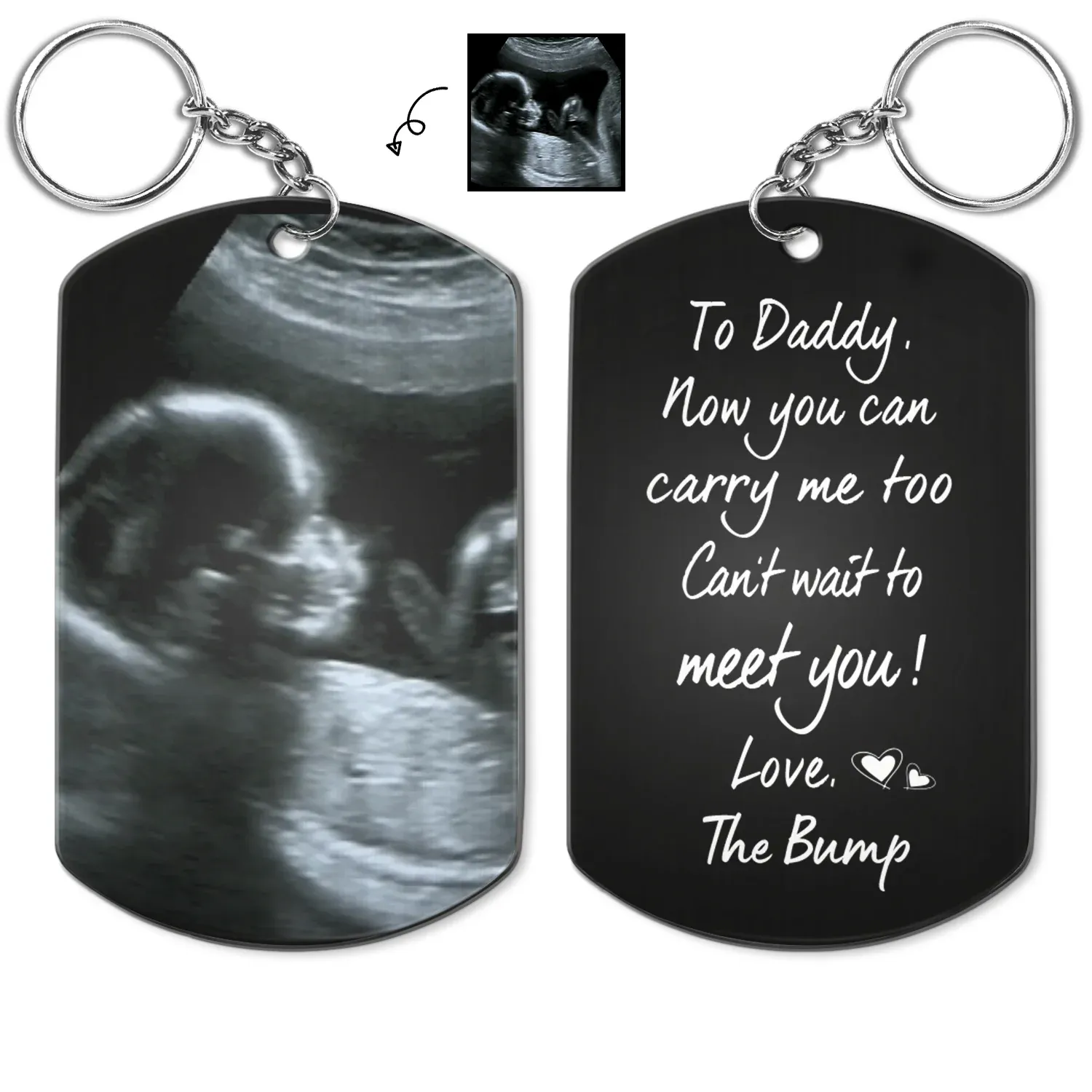 Custom Photo To Daddy Now You Can Carry Me Too - Gift For Dad, Father,